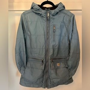 Carhartt, Blue zip up with eight pockets